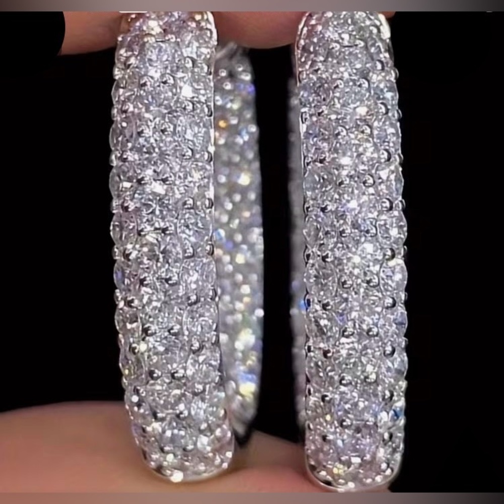 Elegant Silver Hoop Earrings